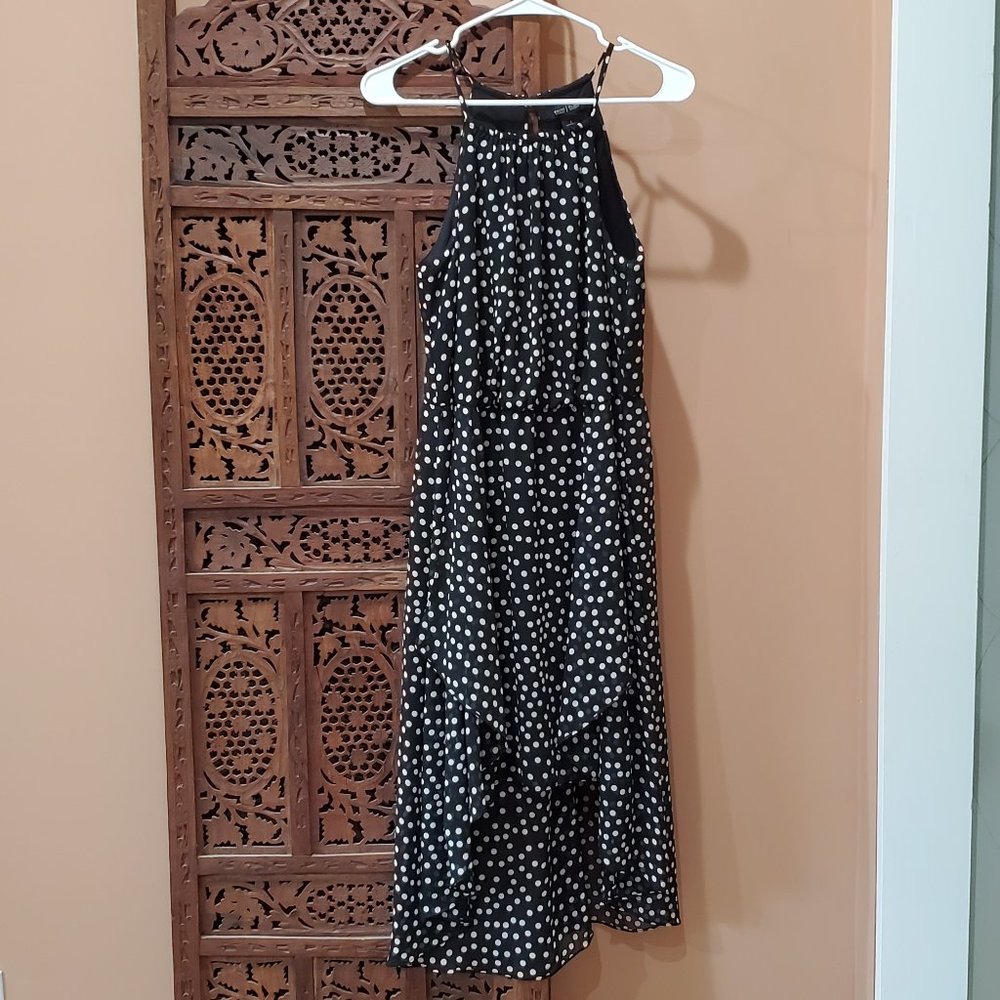 White House Black Market Polka Dot Halter Dress
